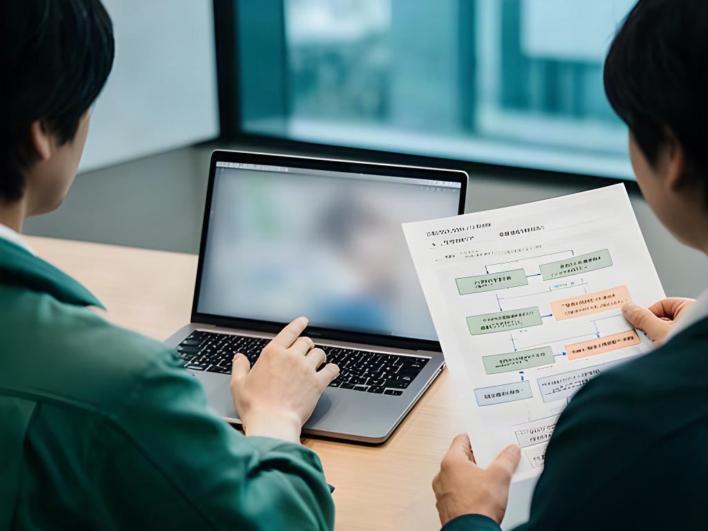 AIシステムの運用状況や確認手順を話し合う担当者